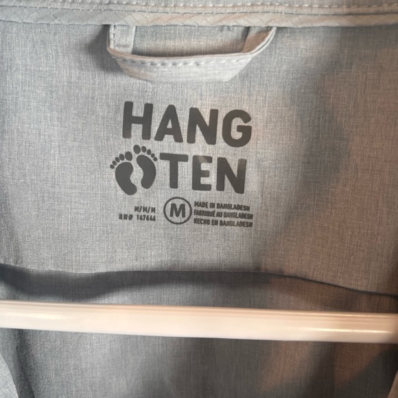 Hang Ten Light Blue Water Repellant Hybrid Zip-Front Utility Jacket - Sz Med - Picture 4 of 9